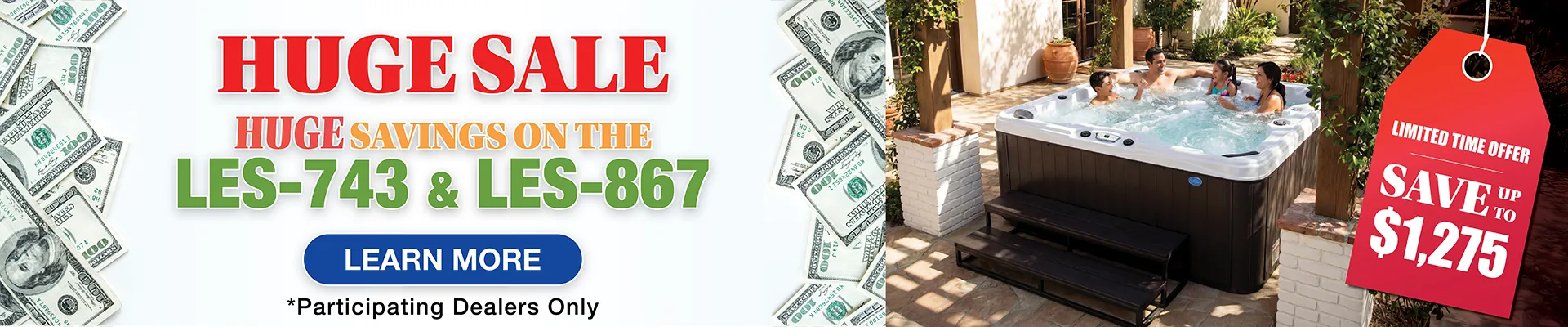 Calspas hot tub being used in a family setting - Albuquerque